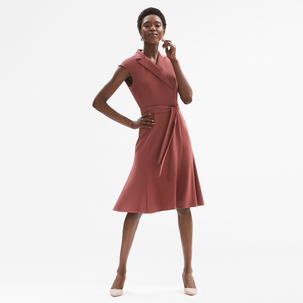 MM.LaFleur The Isabelle Dress in Brick Red Size 16